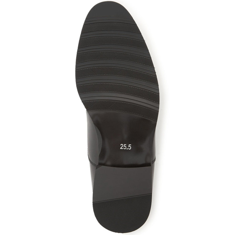 スーツセレクト ストレートチップドレスシューズ/ブラック/革/セメント製法 黒