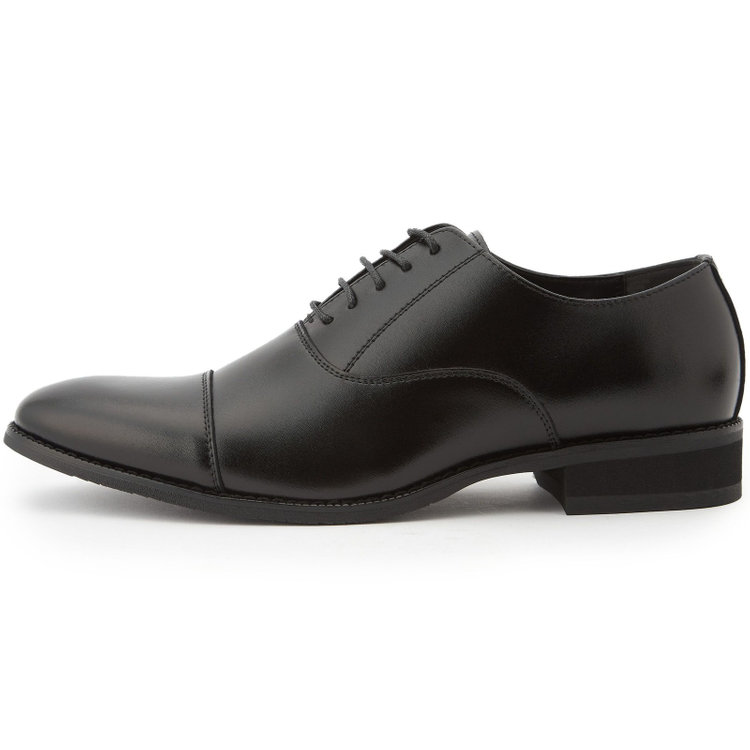 スーツセレクト ストレートチップドレスシューズ/ブラック/革/セメント製法 黒