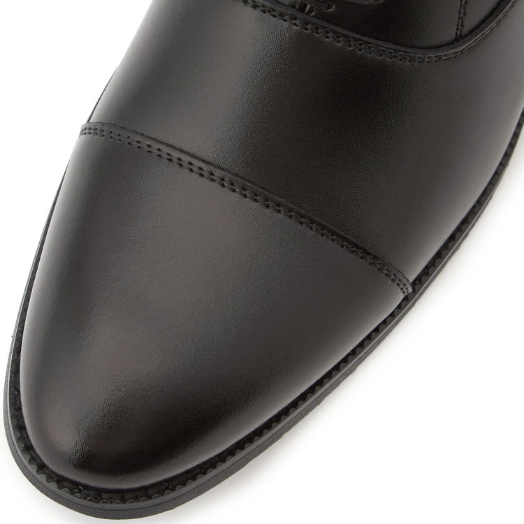 スーツセレクト ストレートチップドレスシューズ/ブラック/革/セメント製法 黒