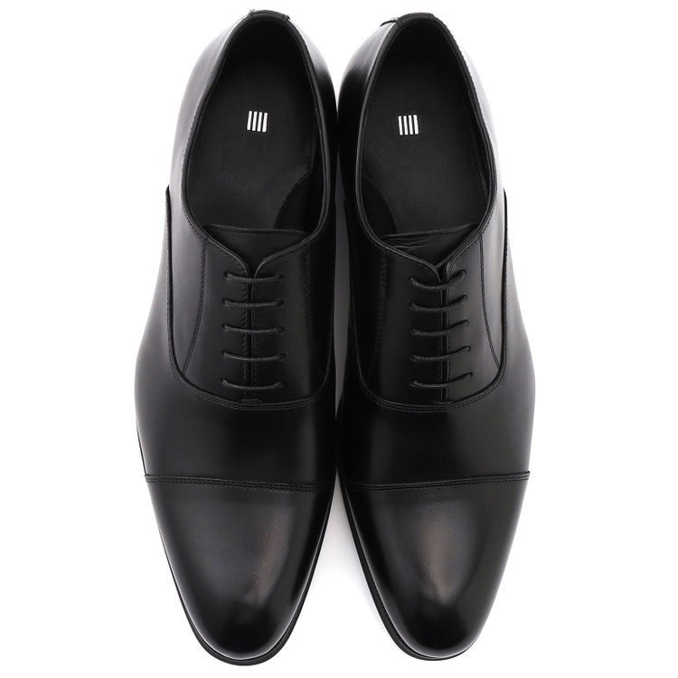 スーツセレクト ストレートチップドレスシューズ/ブラック/牛革/セメント製法 黒