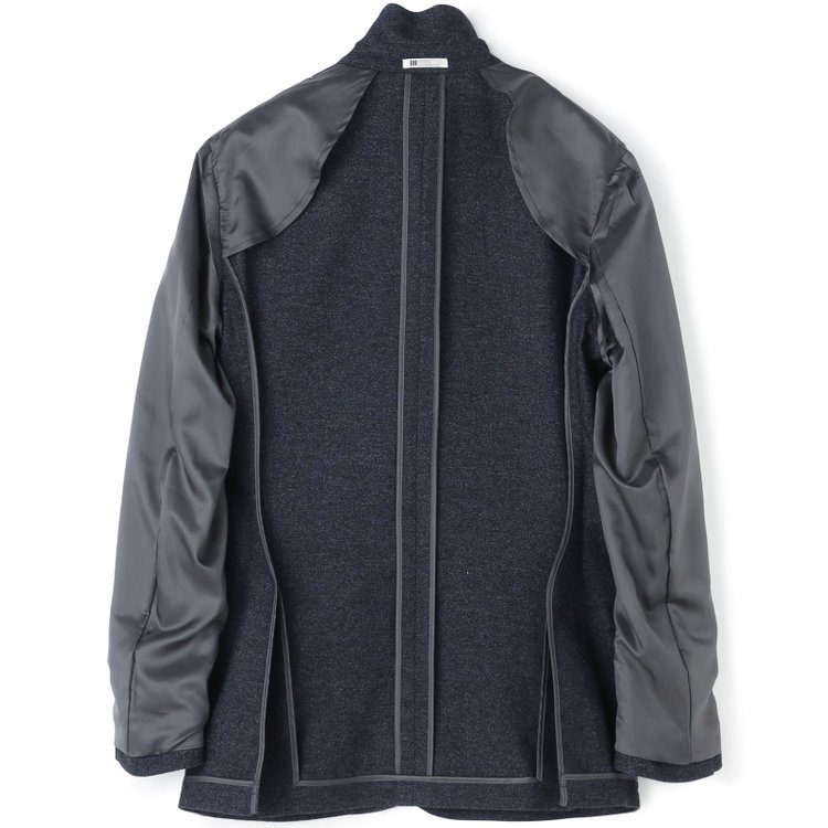 シルバーライン 【5DAYS CLOSET】【RBC】【秋冬】ウールブレンド2釦ジャケット/ネイビー/RE:NEWOOL 紺中間