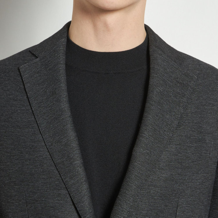 シルバーライン 【5DAYS CLOSET】【RBC】【春夏】2釦シングルジャケット/グレー×レノクロス/4S SUSTAINABILITY&ECOLOGY FABRIC グレー濃色