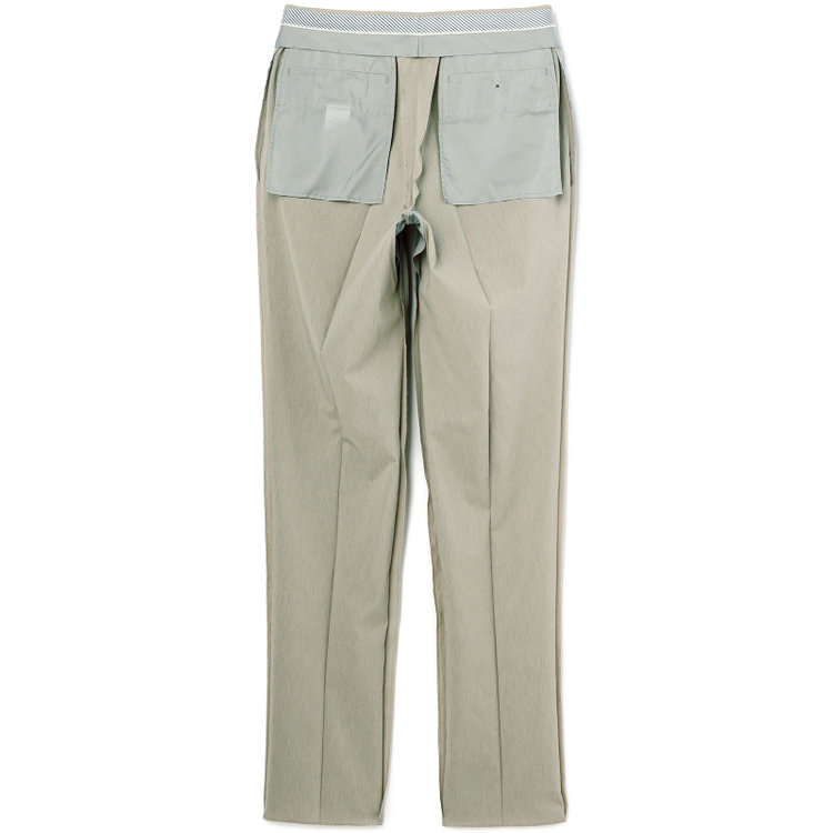 シルバーライン 【5DAYS CLOSET】【RBC】【春夏】1タックテーパードパンツ/グレージュ×楊柳/ウエストムーブ仕様/4S SUSTAINABILITY&ECOLOGY FABRIC/※裾上げ必要 茶中間