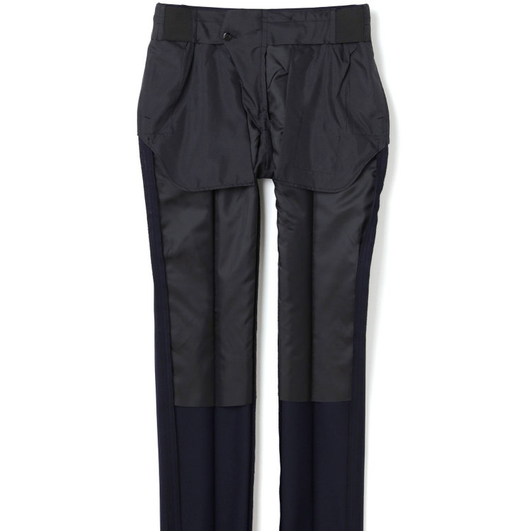 ブラックライン 【KSW】【年間】2釦シングルスーツ 0タック/ネイビー/ウエストムーブ/MOVING STRETCH/※裾上げ必要 紺濃色