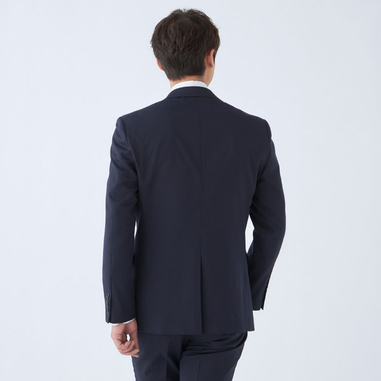 ブラックライン 【KSW】【年間】2釦シングルスーツ 0タック/ネイビー/ウエストムーブ/MOVING STRETCH/※裾上げ必要 紺濃色