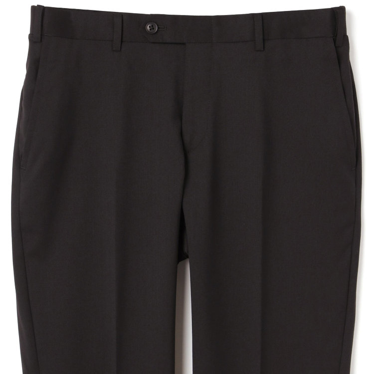 ブラックライン 【発送在庫あり】【KSW】【年間】2釦シングルスーツ 0タック/ブラック/ウエストムーブ/MOVING STRETCH/※裾上げ必要 黒