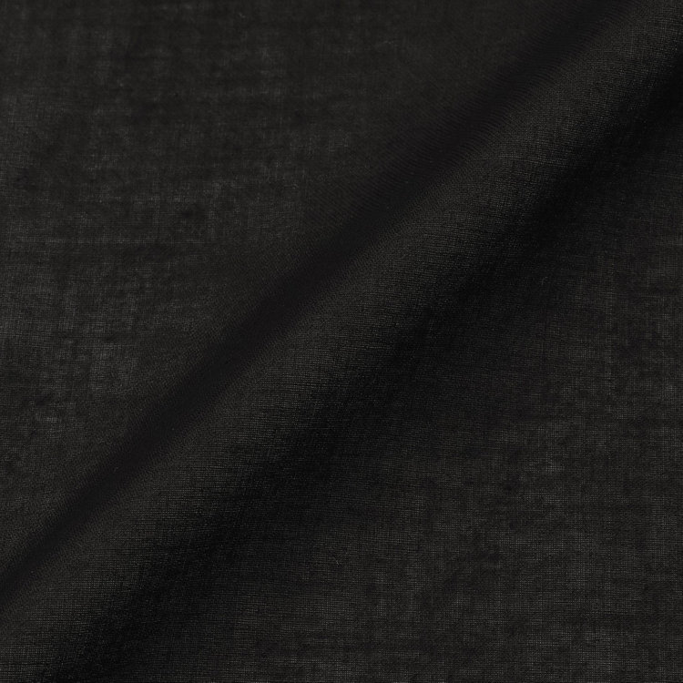 スーツセレクト 【発送在庫あり】【日本製】ハンカチ/コットン(綿)100%/ブラック 黒