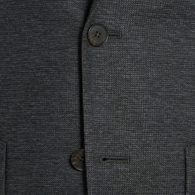 シルバーライン 【5DAYS CLOSET】【RBC】【春夏】2釦シングルジャケット/グレー×レノクロス/4S SUSTAINABILITY&ECOLOGY FABRIC グレー濃色