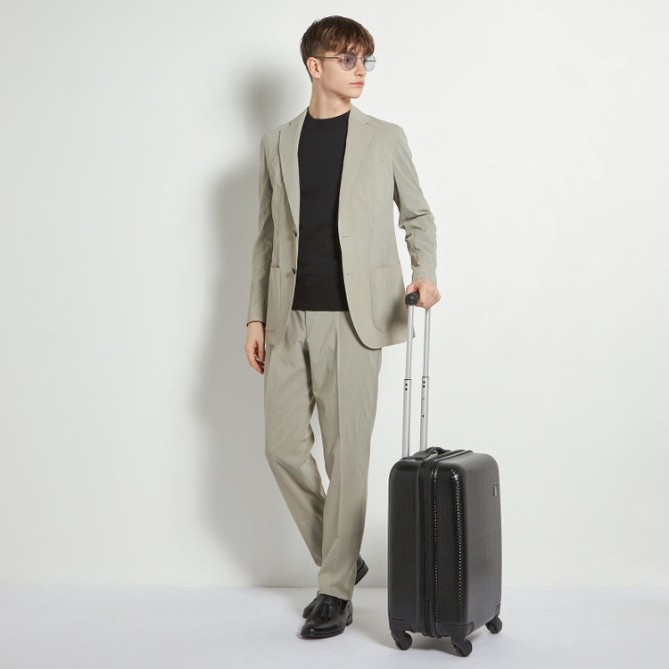 シルバーライン 【5DAYS CLOSET】【RBC】【春夏】2釦シングルジャケット/グレージュ×楊柳/パッチポケット/4S SUSTAINABILITY&ECOLOGY FABRIC グレー淡色