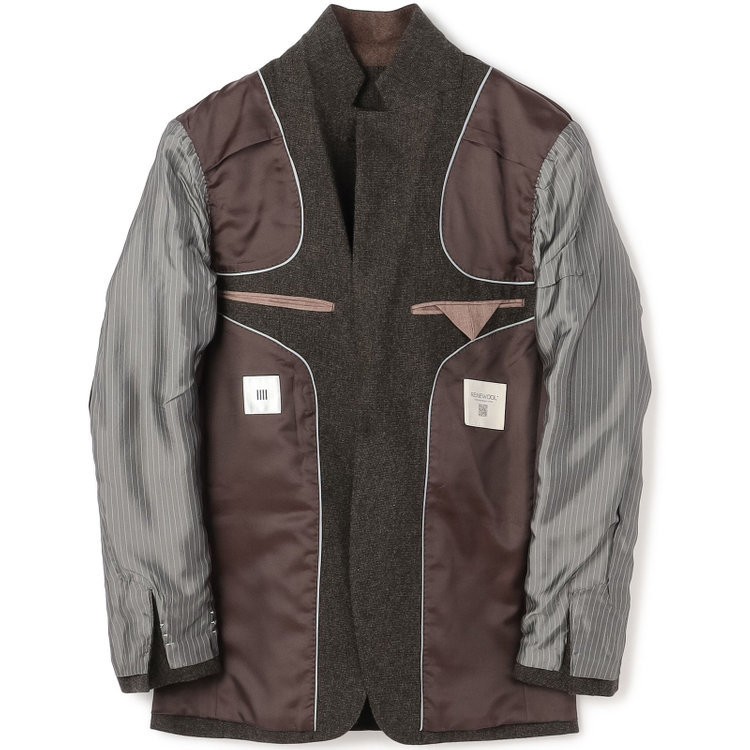 シルバーライン 【CLASSICO TAPERED】【秋冬】2釦シングルスーツ 1タック/カーキ/RE:NEWOOL/※裾上げ必要 黄淡色