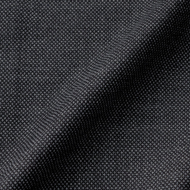 ブラックライン 【SLIM TAPERED_2】【秋冬】2釦シングルスーツ 0タック/グレー×バーズアイ/ウエストシャーリング/4S SUSTAINABILITY&ECOLOGY FABRIC/※パンツ裾上げ済仕様 グレー中間
