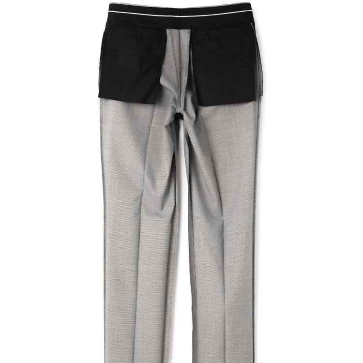 ブラックライン 【発送在庫あり】【KSW】【春夏】2釦シングルスーツ 0タック/ホワイト＆ブラック×ハウンドトゥース/ウォッシャブル/※裾上げ必要 その他