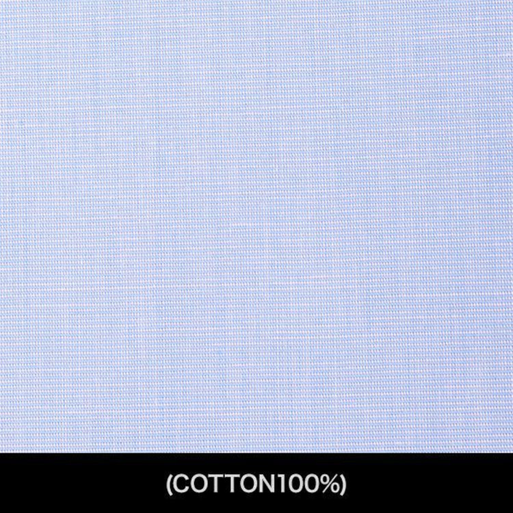 スーツセレクト 【国内縫製】【パターンオーダー】ワイシャツ・ドレスシャツ/ブルー(COTTON100%) ブルー系(青)