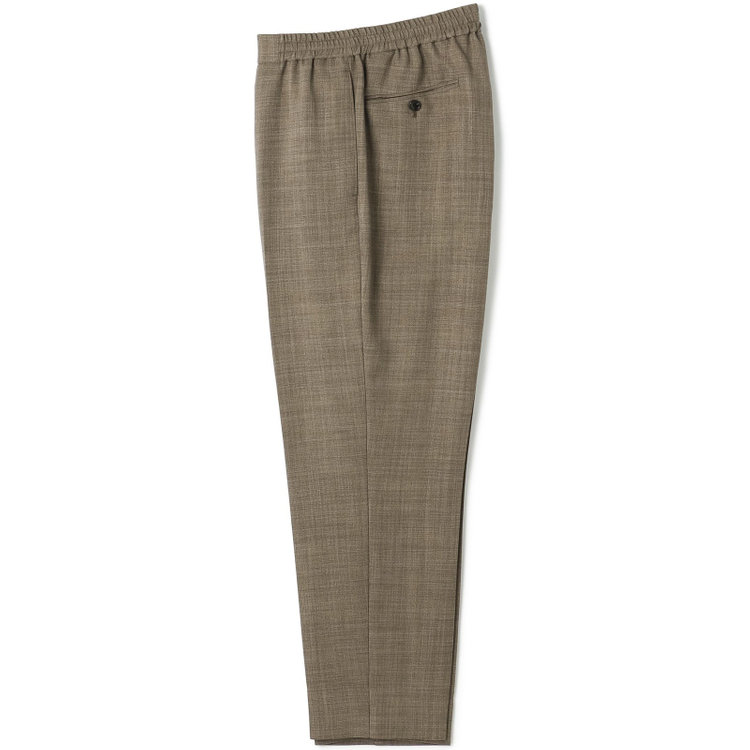 ブラックライン 【発送在庫あり】【RBC】【春夏】オーバーサイズパンツ/カーキ/ウエストシャーリング/ドローコード/4S SUSTAINABILITY&ECOLOGY FABRIC/※裾上げ済仕様 黄淡色