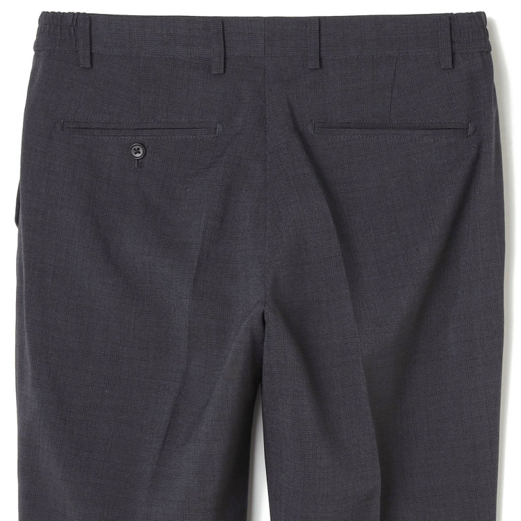 ブラックライン 【SLIM TAPERED_2】【春夏】2釦シングルスーツ 0タック/ネイビー/ウエストシャーリング/4S SUSTAINABILITY&ECOLOGY FABRIC/※パンツ裾上げ済仕様 紺濃色