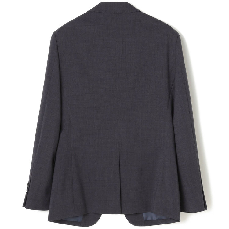 ブラックライン 【SLIM TAPERED_2】【春夏】2釦シングルスーツ 0タック/ネイビー/ウエストシャーリング/4S SUSTAINABILITY&ECOLOGY FABRIC/※パンツ裾上げ済仕様 紺濃色