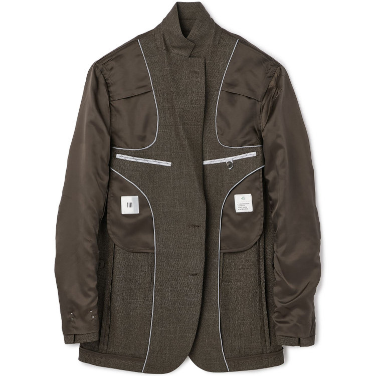 シルバーライン 【5DAYS CLOSET】【RBC】【秋冬】TUMUGITO 2釦ジャケット セットアップ対応 /ブラウン×ツイル /ウォッシャブル /パッチポケット 茶中間