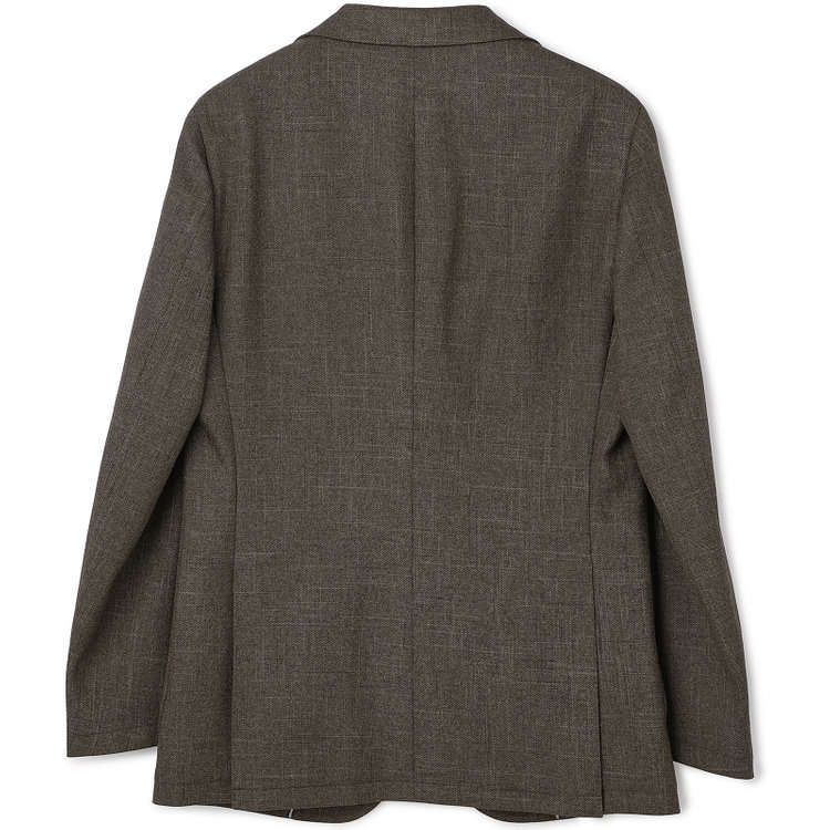 シルバーライン 【5DAYS CLOSET】【RBC】【秋冬】TUMUGITO 2釦ジャケット セットアップ対応 /ブラウン×ツイル /ウォッシャブル /パッチポケット 茶中間