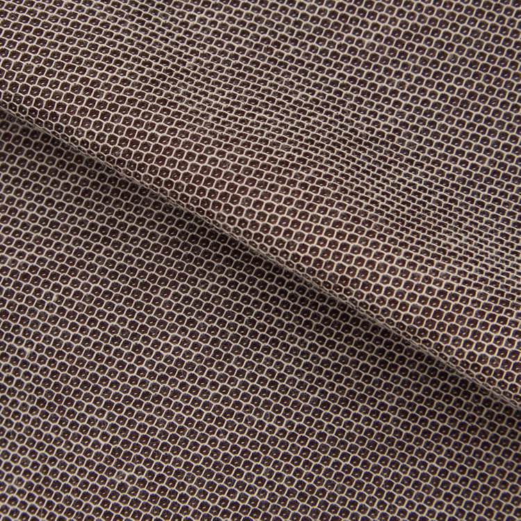 ブラックライン 【BLACK LINE】ホリゾンタルワイドワイシャツ/ブラウン×ドビー/「4S」スーパーノンアイロン・ストレッチ 茶中間