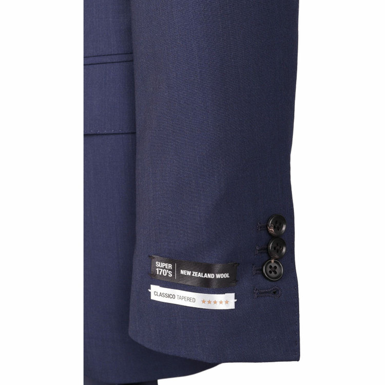 スーツセレクト 【発送在庫あり】【CLASSICO TAPERED】【年間】2釦シングルスーツ 1タック/ネイビー/NEW ZEALAND WOOL SUPER170'S ネイビー系(紺)