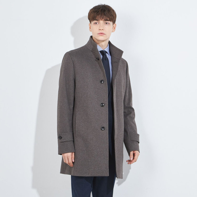 ブラックライン 【BL】ショートスタンドコート/グレー 茶濃色