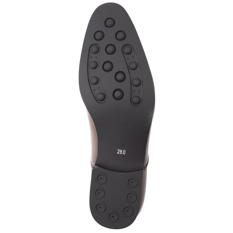 スーツセレクト 【BL】ストレートチップドレスシューズ/ブラウン/牛革/セメント製法 茶濃色