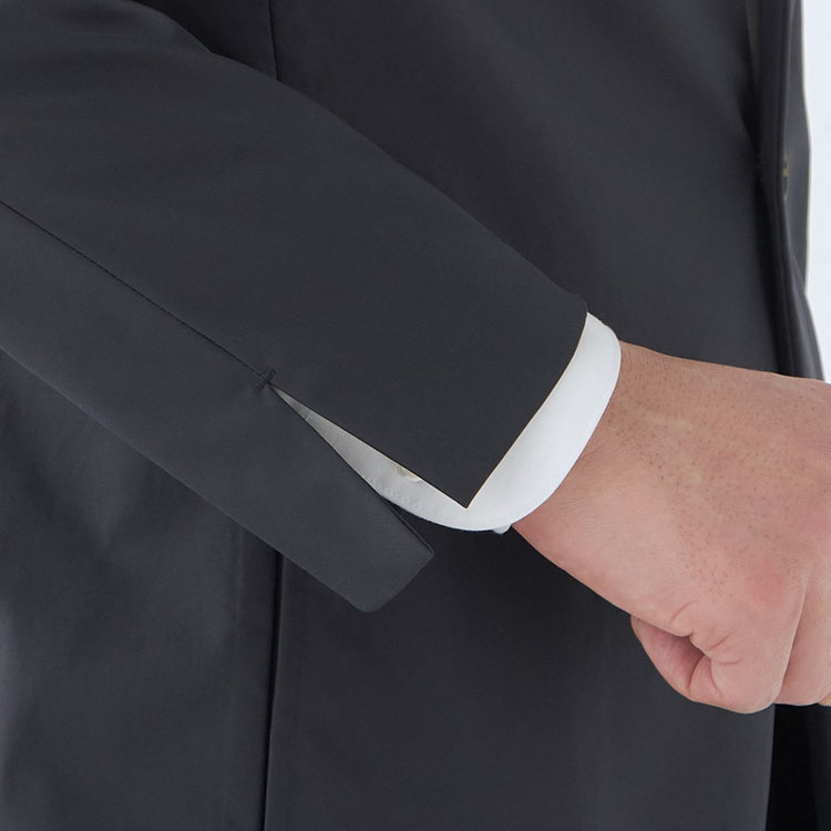 スーツセレクト 【WEB限定/OUTLET】【発送在庫あり】【RBC】【年間】ノーカラー1釦ジャケット/ネイビー/LIMONTAEAST fabrics designed in italy/MB×SUIT SELECT ネイビー系(紺)