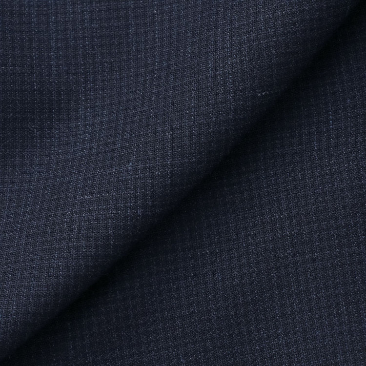 シルバーライン 【CLASSICO TAPERED】【春夏】3釦段返りシングルスーツ 2タック/ネイビー×チェック/NEW ZEALAND WOOL MIX/※裾上げ必要 紺中間