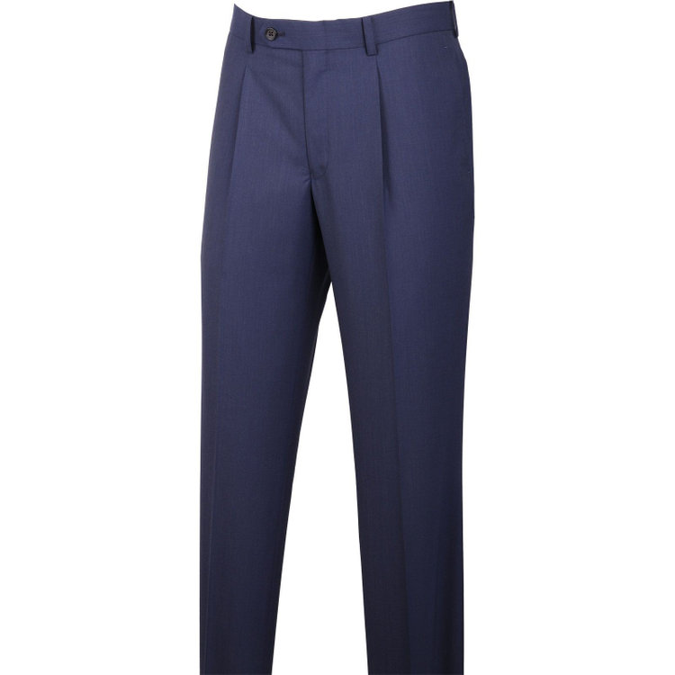 スーツセレクト 【発送在庫あり】【CLASSICO TAPERED】【年間】2釦シングルスーツ 1タック/ネイビー/NEW ZEALAND WOOL SUPER170'S ネイビー系(紺)
