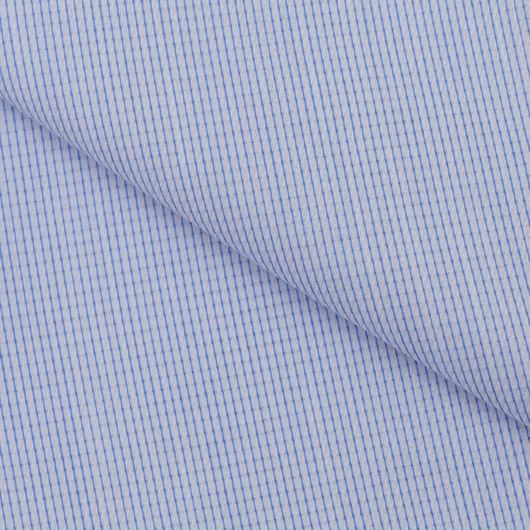 シルバーライン 【発送在庫あり】【SILVER LINE】【形態安定】ボタンダウンドレスワイシャツ/ブルー×ドビー 青濃色