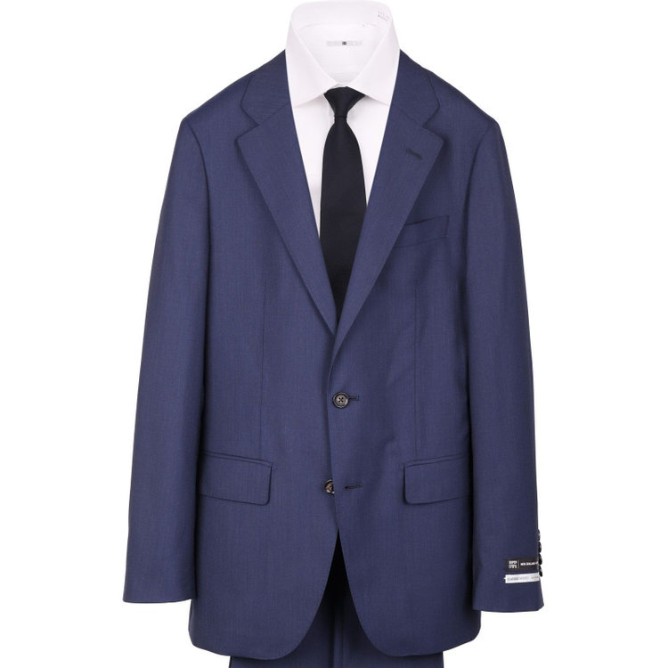 スーツセレクト 【発送在庫あり】【CLASSICO TAPERED】【年間】2釦シングルスーツ 1タック/ネイビー/NEW ZEALAND WOOL SUPER170'S ネイビー系(紺)