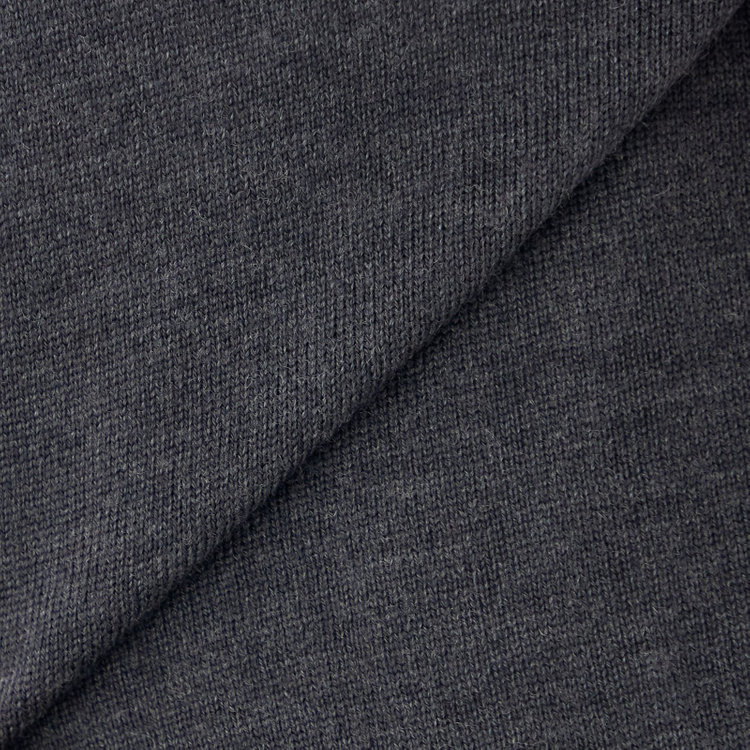 スーツセレクト 【RBC】【秋冬】ウール100%ニットカーディガン/グレー/ZEGNA BARUFFA/マシンウォッシャブル グレー濃色