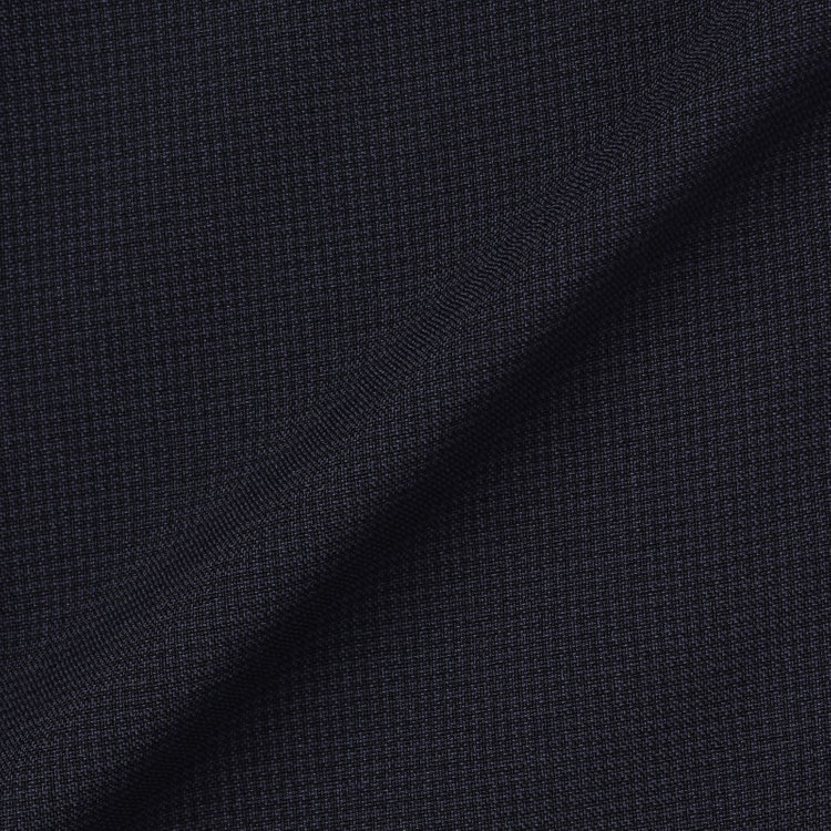 ブラックライン 【SLIM TAPERED】【年間】ウォッシャブル0タックテーパードパンツ/ネイビー×ハウンドトゥース/裾上げ済仕様 紺中間