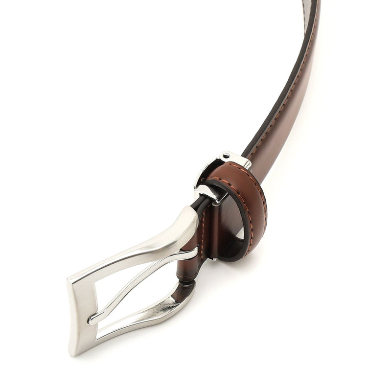 ブラックライン ピンバックルベルト 3.0幅/ブラウン(ウエスト95cmまで対応) 茶淡色