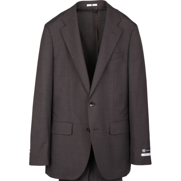スーツセレクト 【発送在庫あり】【CLASSICO TAPERED】【年間】2釦シングルスーツ 1タック/ブラウン/NEW ZEALAND WOOL SUPER170'S ブラウン系(茶)