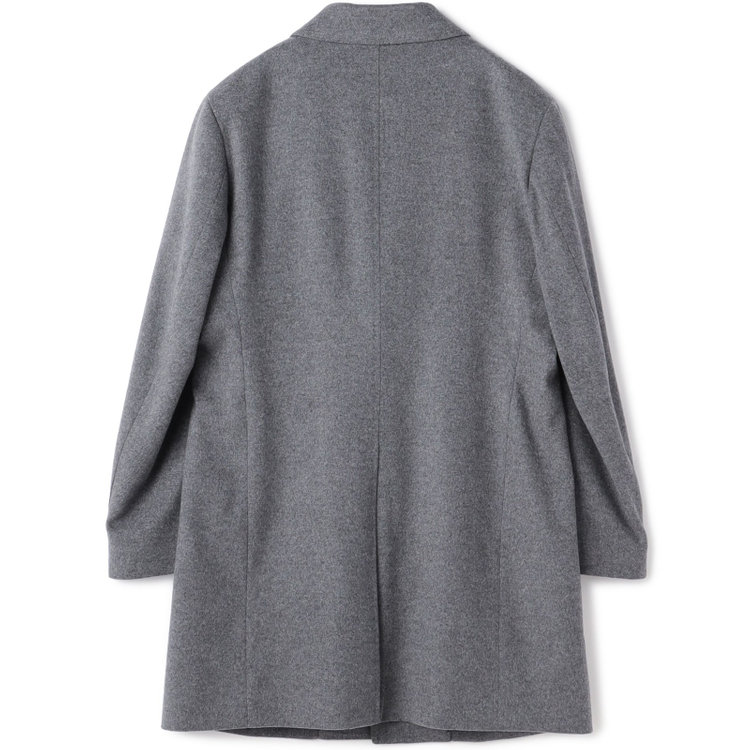 ブラックライン 【発送在庫あり】【BL】【AB体】ウールチェスターコート/グレー×ソリッド/NEW ZEALAND WOOL LIMITED EDITION グレー中間