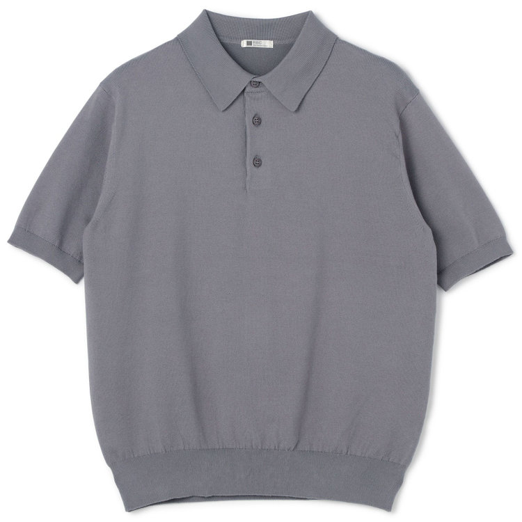 SUIT SELECT　アウトレット 【WEB限定/OUTLET/汚れ・キズ等有】【RBC】【5分袖】コットンブレンドレトロポロシャツ/グレー グレー濃色