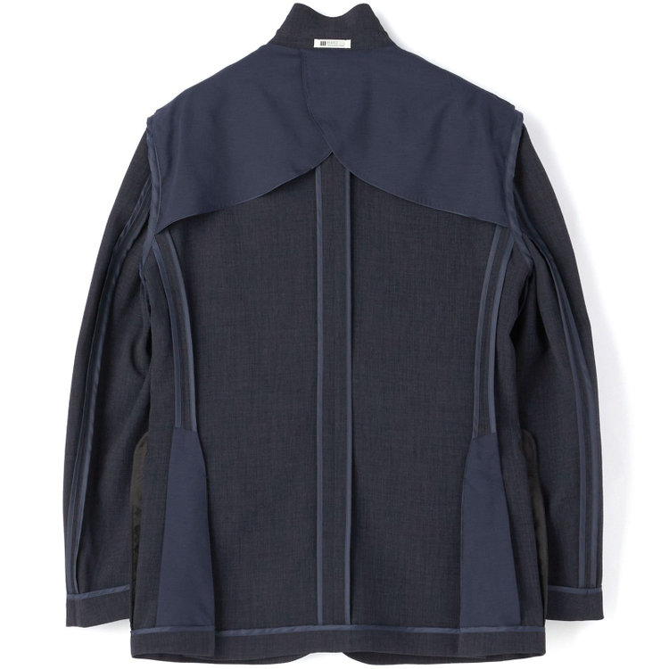 シルバーライン 【RBC】【春夏】3釦段返りシングルスーツ 2タック/ネイビー/ドローコード&ウエストシャーリング/※パンツ裾上げ済仕様 紺中間