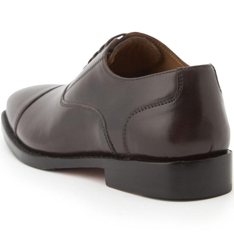 スーツセレクト 【発送在庫あり】ストレートチップドレスシューズ/ブラウン/牛革(カーフ)/グットイヤーウエルト製法 茶濃色