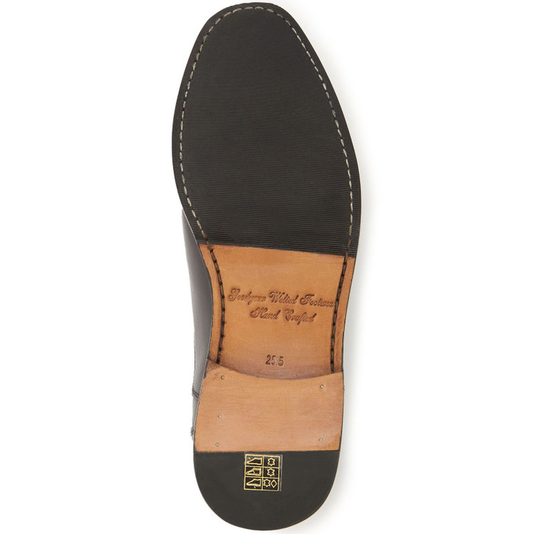 スーツセレクト 【発送在庫あり】ストレートチップドレスシューズ/ブラウン/牛革(カーフ)/グットイヤーウエルト製法 茶濃色