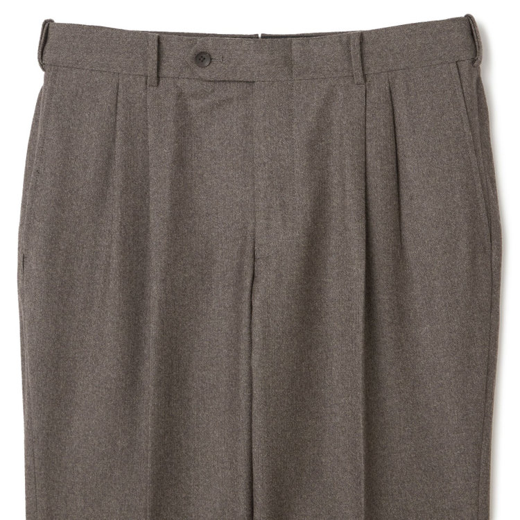 シルバーライン 【CLASSICO TAPERED】【秋冬】6釦2掛けダブルスーツ 2タック/ベージュ/MARZOTTO/※裾上げ必要 茶中間