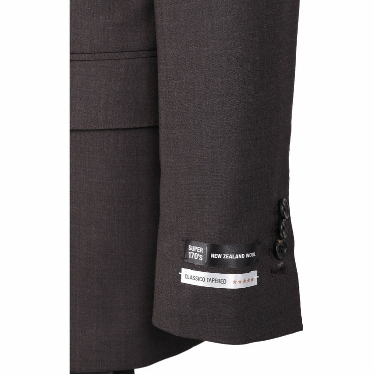 スーツセレクト 【発送在庫あり】【CLASSICO TAPERED】【年間】2釦シングルスーツ 1タック/ブラウン/NEW ZEALAND WOOL SUPER170'S ブラウン系(茶)