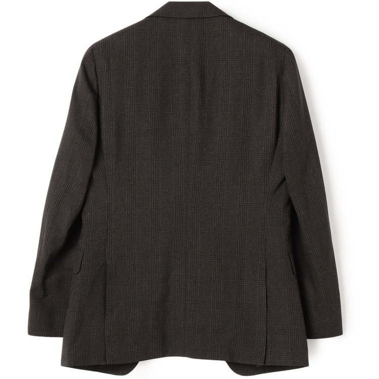 シルバーライン 【CLASSICO TAPERED】【秋冬】2釦シングルスリーピーススーツ 1タックテーパードパンツ/ブラウン×チェック/ウエストムーブ/4S SUSTAINABILITY&ECOLOGY FABRIC/※パンツ裾上げ済仕様 茶中間