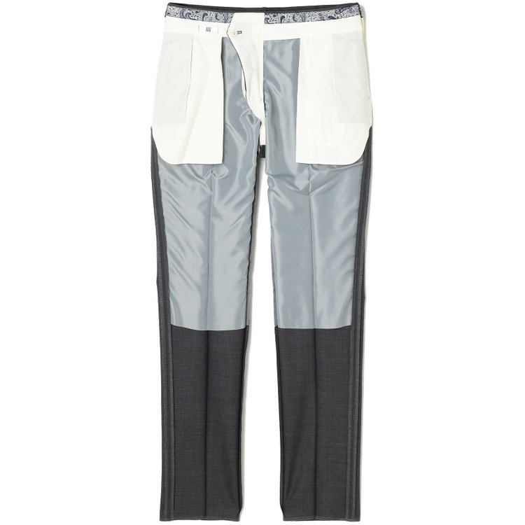 シルバーライン 【CLASSICO TAPERED】【春夏】1タックテーパードパンツ/グレー/ウエストムーブ/※裾上げ必要 グレー中間