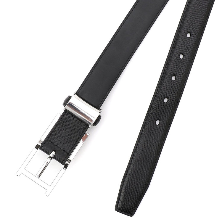 ブラックライン 【発送在庫あり】ピンバックルベルト 2.8幅/ブラック(ウエスト97cmまで対応) 黒