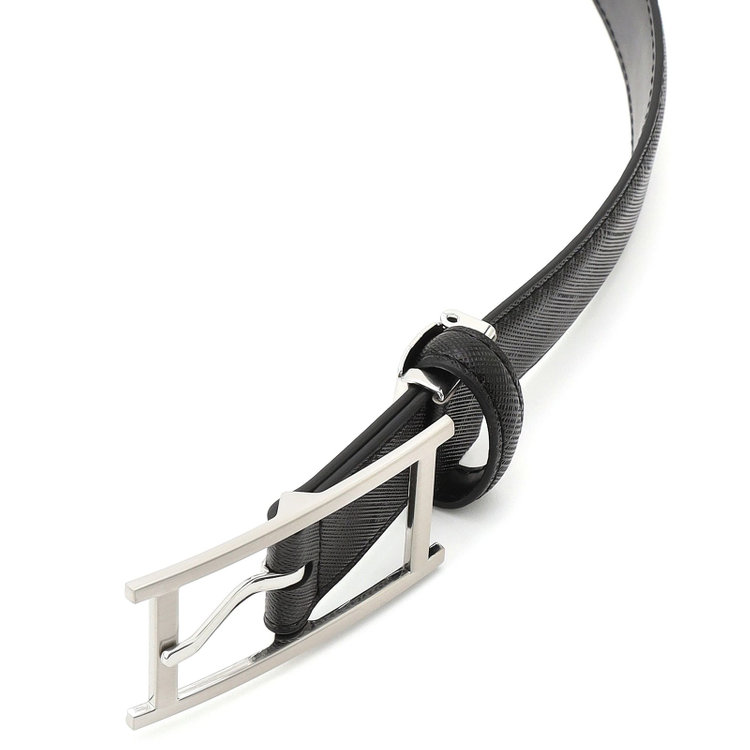 ブラックライン 【発送在庫あり】ピンバックルベルト 2.8幅/ブラック(ウエスト97cmまで対応) 黒