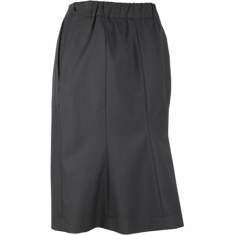 ブラックライン 【WEB限定/OUTLET】【SL】【年間】1釦シングル タイトスカート&パンツ2Wayスーツ/ブラック×シャドーストライプ/ウォッシャブル ブラック系(黒)