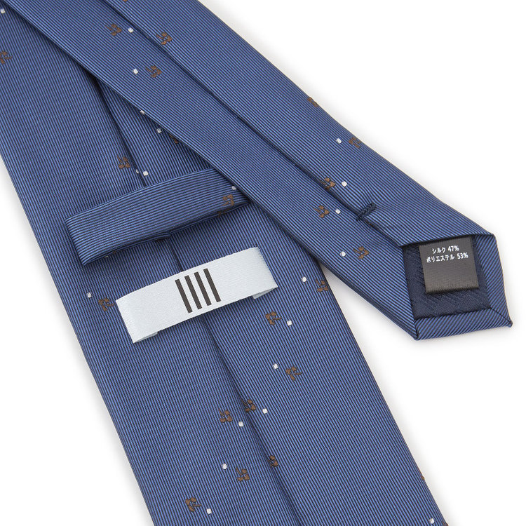 シルバーライン 【SILVER LINE】シルクブレンド小紋ネクタイ 8.0cm幅/ブルー その他