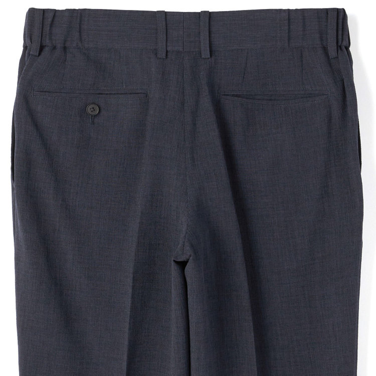 シルバーライン 【RBC】【春夏】3釦段返りシングルスーツ 2タック/ネイビー/ドローコード&ウエストシャーリング/※パンツ裾上げ済仕様 紺中間