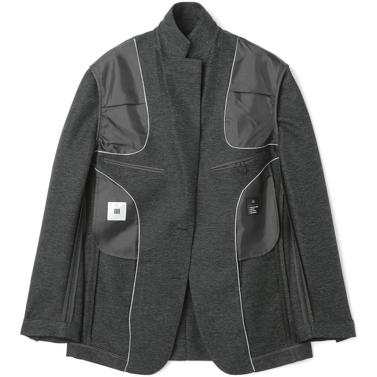 シルバーライン 【5DAYS CLOSET】【RBC】【春夏】2釦シングルジャケット/グレー×レノクロス/4S SUSTAINABILITY&ECOLOGY FABRIC グレー濃色